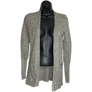 J Crew Womens Small Wool Alpaca Cardigan Sweater Metallic Holiday Preppy NYE